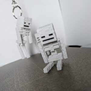 Chaveiro Estatueta de Esqueleto Minecraft