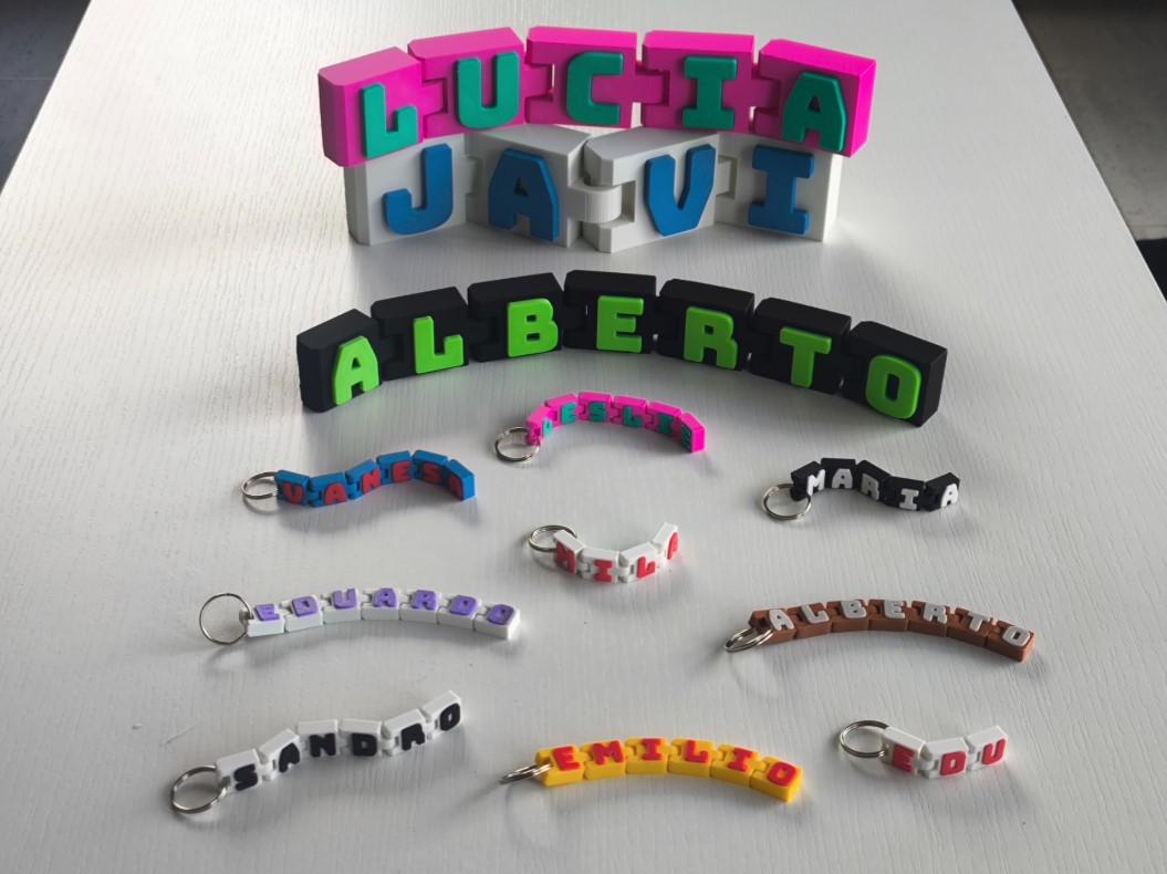 Chaveiro - Nome Personalizado Articulado