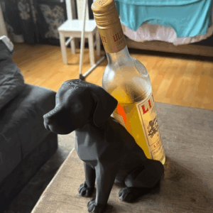 Suporte de garrafa de vinho - Cão Labrador