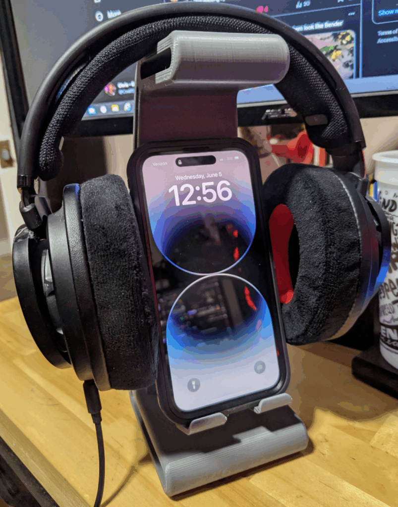 Suporte para Fone de Ouvido e Celular