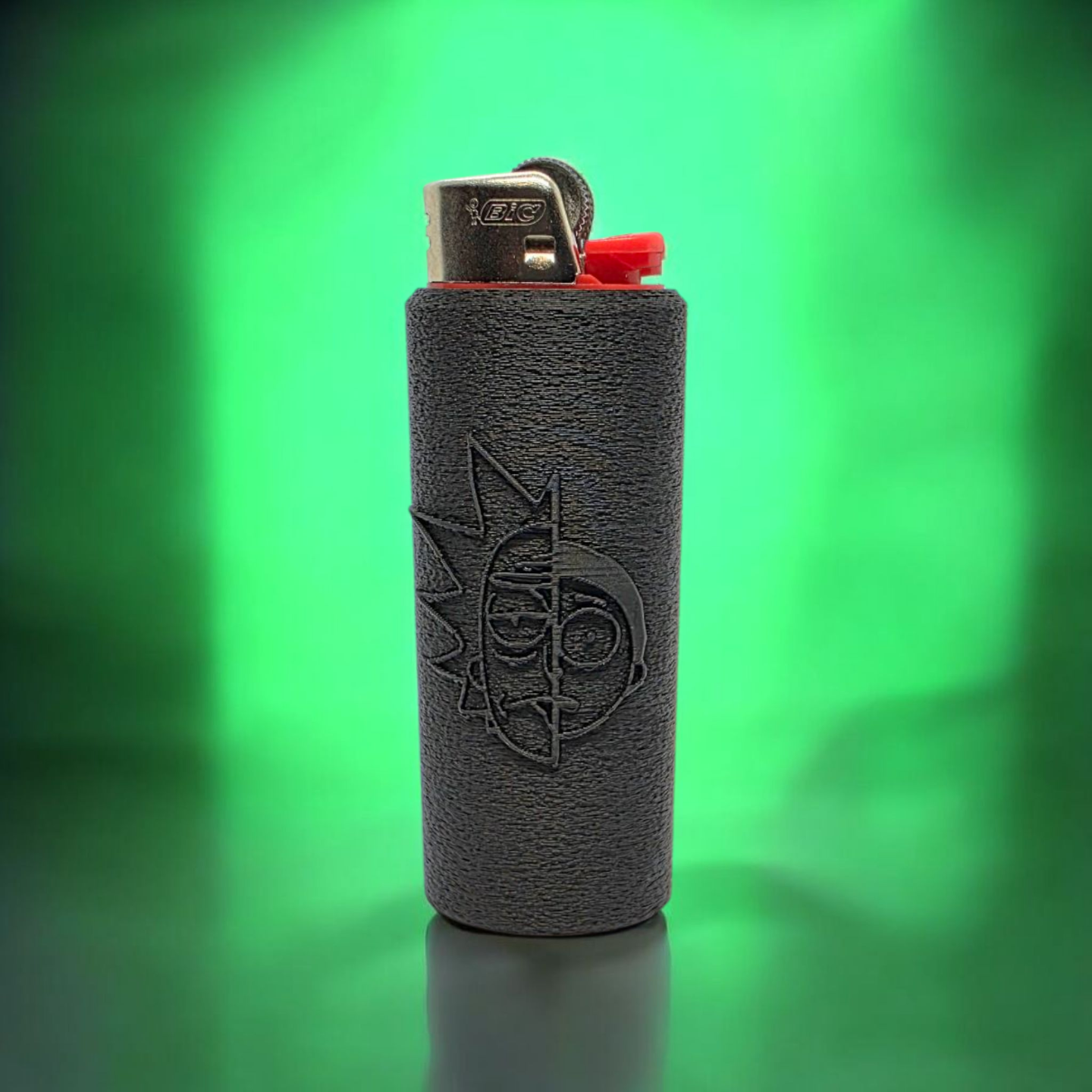Capinha para Isqueiro com Rostos Divididos de Rick e Morty